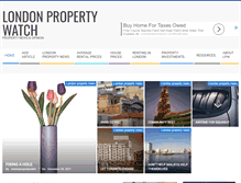 Tablet Screenshot of londonpropertywatch.co.uk